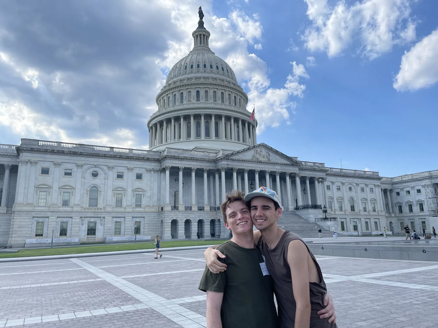 Cheesin' on the steps of the US Capitol building after a wonderful (and hilarious!) tour.